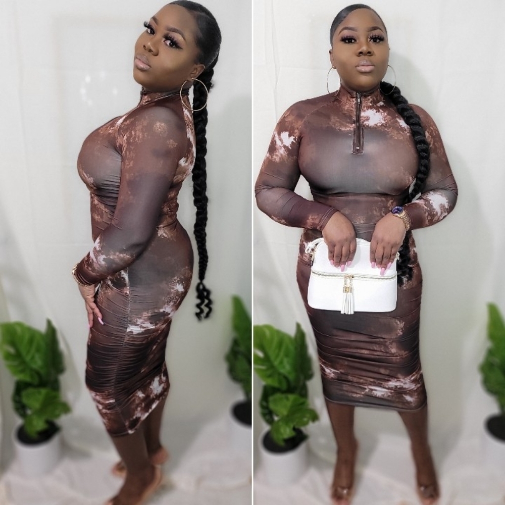 I'll bring it tie-dye dress